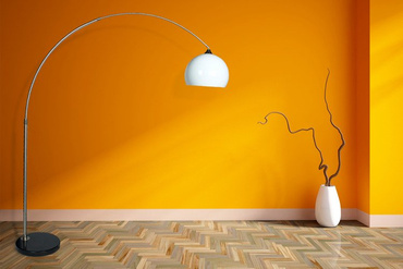 Lampa podłogowa MAXXI Lounge Deal ECO z białym kloszem 